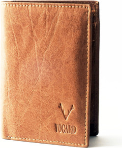 VOGARD Men Beige Genuine Leather Wallet