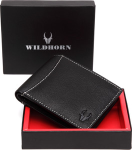 WildHorn Men Black Genuine Leather Wallet