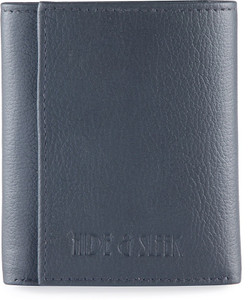 Hide & Sleek Men Black Genuine Leather Wallet