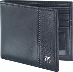 Titan Men Casual Black Genuine Leather Wallet