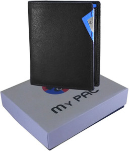 My Pac Db Boys Casual Black Genuine Leather Wallet