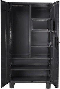 Godrej Interio Wardrobe H Metal Almirah Finish Color Graphite Grey