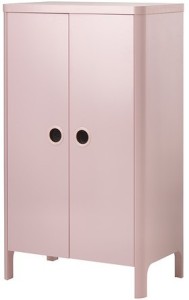 tezerac engineered wood 2 door wardrobe(finish color - pink)