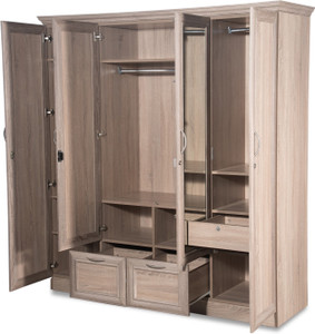 Godrej Interio Eudora N15 Engineered Wood 4 Door Wardrobe Finish