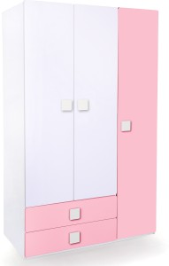 alex daisy universal engineered wood 3 door wardrobefinish color pink