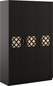 Spacewood Classic Engineered Wood 3 Door Wardrobe Finish Color