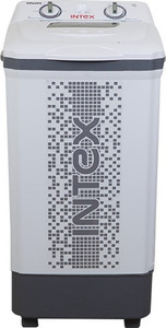 Intex 7.5 kg Semi Automatic Top Load Washer Only White, Grey