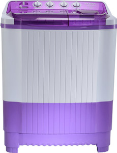 Intex 8.0 kg Semi Automatic Top Load Washing Machine White, Purple