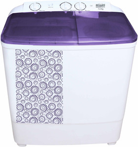 Mitashi 7 kg Semi Automatic Top Load Washing Machine White