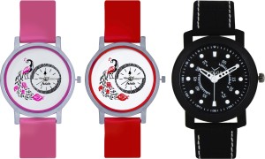Frida Designer VOLGA Beautiful New Branded Type Watches Men and Women Combo601 VOLGA Band Analog Watch  - For Couple