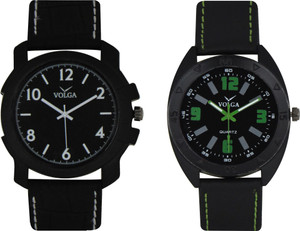 Volga Branded Leather Quality Designer Dial Diwali Special Combo235 Designer Sport Looks WaterProof Mens Watch Analog Watch - For Men
