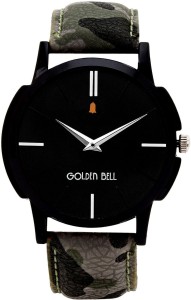 Golden Bell GB-683BlkDGreyStrap Analog Watch  - For Men