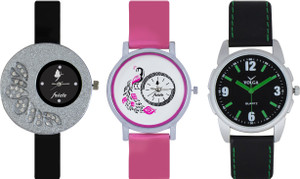 Frida Designer VOLGA Beautiful New Branded Type Watches Men and Women Combo279 VOLGA Band Analog Watch - For Couple