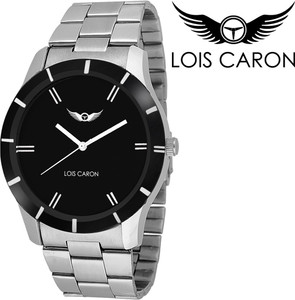 Lois Caron LCS-4091 AWESOME BLACK Analog Watch - For Men