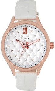 Exotica Fashions EFL-708-White Basic Analog Watch - For Women