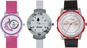 Volga Designer FVOLGA Beautiful New Branded Type Watches Men and Women Combo170 VOLGA Band Analog Watch - For Couple