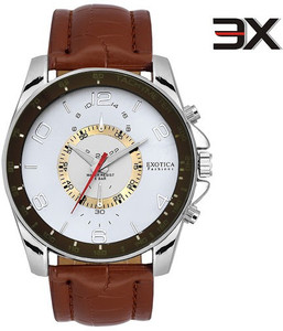 Exotica Fashions EFG-114-BRLS-White New Series Analog Watch - For Men