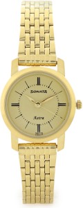 sonata 87018ym01cj analog watch  - for women
