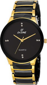 Dezine DZ-GR3002-BLK Analog Watch - For Men
