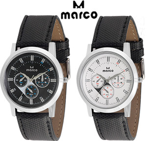 Marco elite 188 gents combo blk wht Analog Watch - For Men