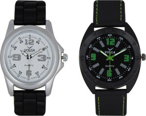 Volga Branded Leather Quality Designer Dial Diwali Special Combo11 Designer Sport Looks WaterProof Mens Watch Analog Watch - For Men