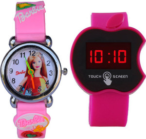 Creator Barbie And Apple Touch(Very May Colours) Analog-Digital Watch - For Boys & Girls