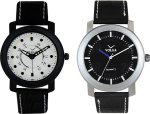 Volga Branded Leather Quality Designer Dial Diwali Special Combo311 Designer Sport Looks WaterProof Mens Watch Analog Watch - For Men
