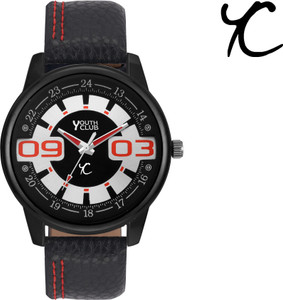 Youth Club BLK-13 Stunning Trendy Black Analog Watch - For Boys