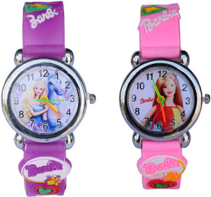 Creator Barbie Purple And Pink Analog Watch - For Boys & Girls