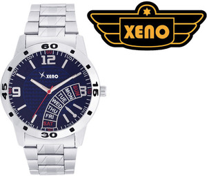 Xeno BN116 Day Date Type Chronograph Pattern Metal Blue New Look Fashion Stylish Modish Analog Watch - For Boys