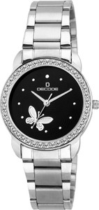 Decode Ladies Crystal Studded LR-X2 Black Analog Watch - For Women