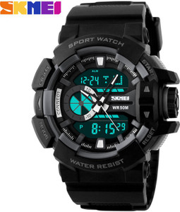 Skmei Marks-1117-Blk Sports Analog-Digital Watch - For Men