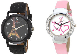 Evelyn EVE-289-307 Analog Watch - For Couple