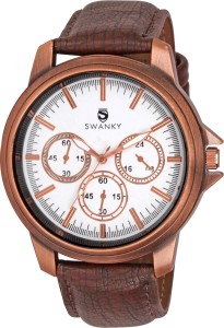 Swanky SC-MW-CrnSty04-Wh No Analog Watch  - For Men