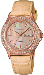 Casio SX104 Sheen Analog Watch - For Women