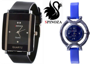 SPINOZA glory black blue pack of 2 beautiful watches for girls Analog Watch - For Women