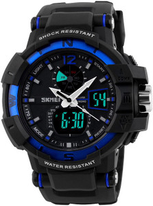 Skmei GM0401BLU LCD Analog-Digital Watch - For Men