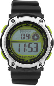 Sonata NH77005PP01 Digital Watch - For Men
