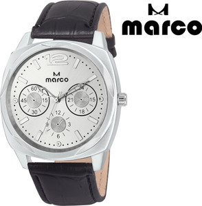 Marco elite mr-gr 2004-slv-blk Analog Watch - For Men