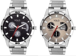 YOLO Gents Steel Chain Combo-YGN-002 Analog Watch  - For Men