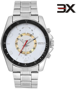 Exotica Fashions EFG-114-ST-White-NS New Series Analog Watch - For Men
