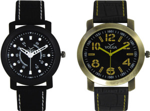Volga Branded Leather Quality Designer Dial Diwali Special Combo278 Designer Sport Looks WaterProof Mens Watch Analog Watch - For Men