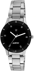 Carios CR1013 Well Looking Black Modish Black Ladies Explorer Strap Edition Analog Watch - For Women