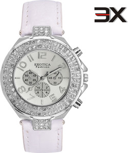 Exotica Fashions EF-N-07-White Analog Watch - For Women