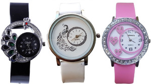 Spinoza Diamond studded letest collaction with beautiful attractive peacock S09P28 Analog Watch - For Women