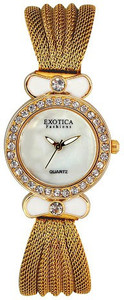 Exotica Fashions EFL-25-Gold Basic Analog Watch - For Women