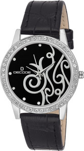 Decode Ladies Crystal Studded ST-501 BLK Black Analog Watch - For Women