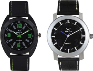 Volga Branded Leather Quality Designer Dial Diwali Special Combo362 Designer Sport Looks WaterProof Mens Watch Analog Watch - For Men