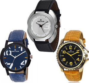 Decode Combo of Three Elegan Analog Watch - For Men
