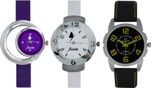 Frida Designer VOLGA New Branded Type Watches Men and Women Combo722 VOLGA Frida Couple Analog Watch - For Couple